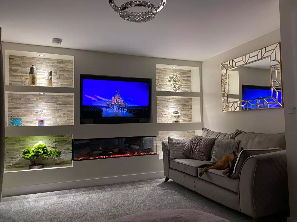 media wall without fireplace