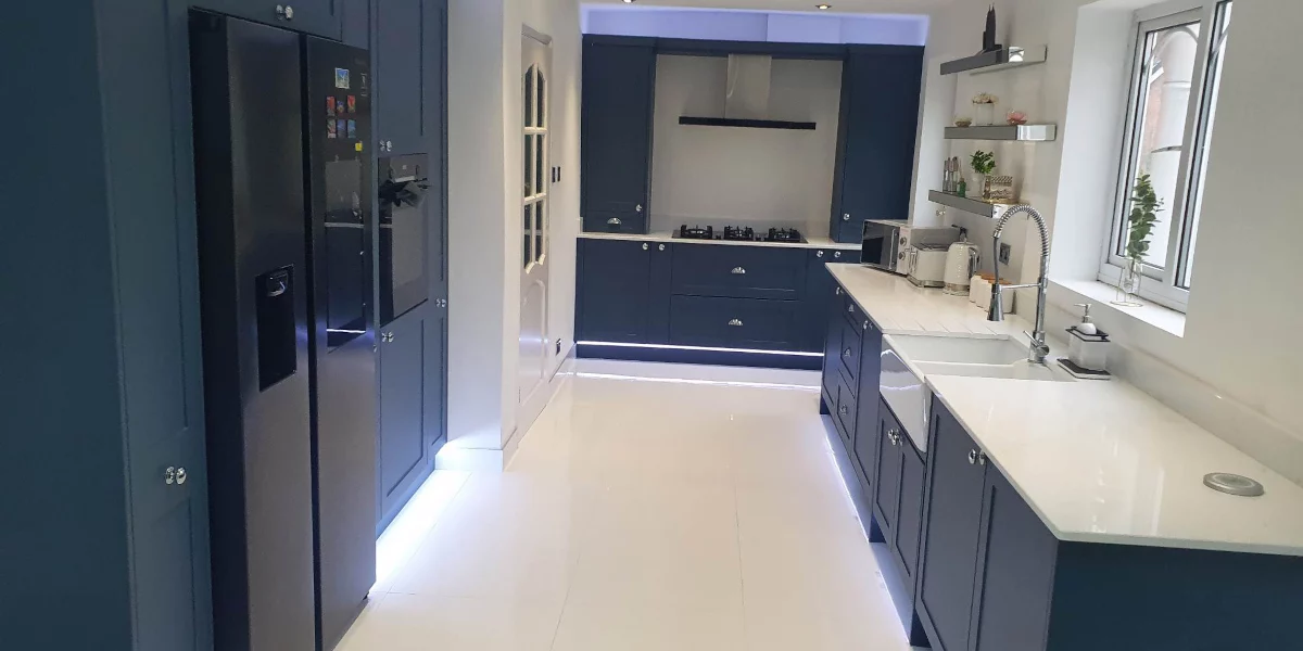 Contemporary Modern Designer Kitchen with Built in Appliance