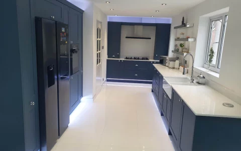 Contemporary Modern Designer Kitchen with Built in Appliance