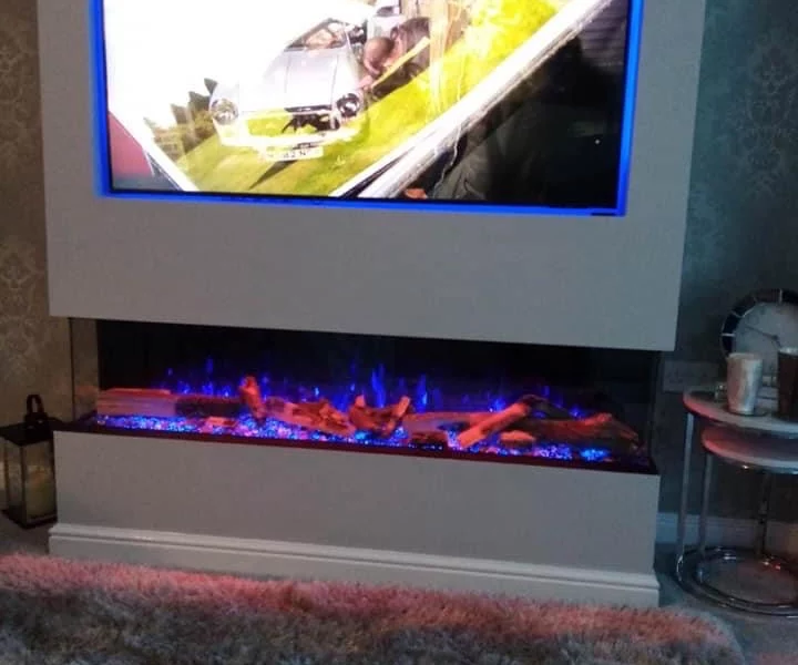 cosy comfort tv with fire
