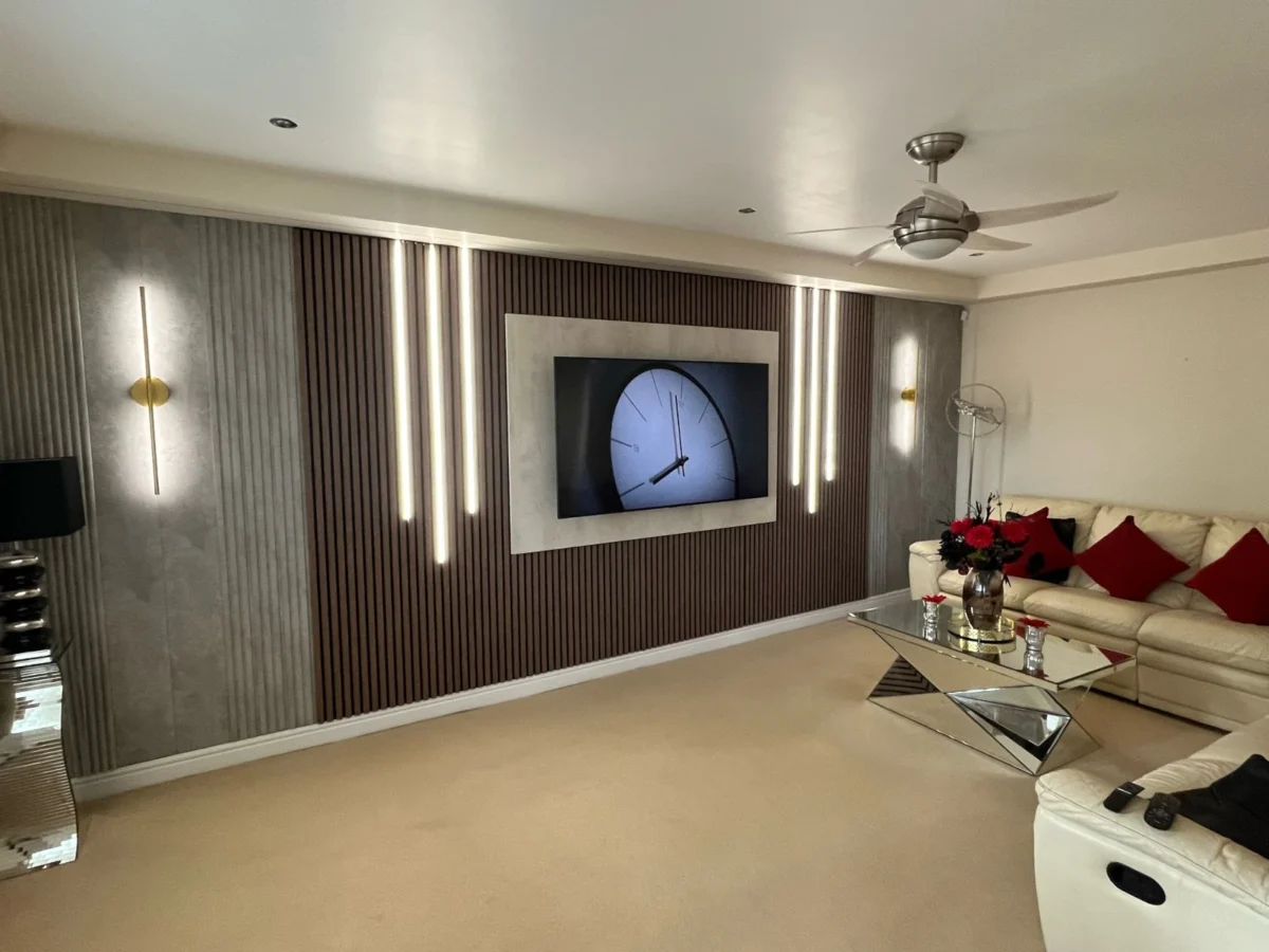 custom media wall