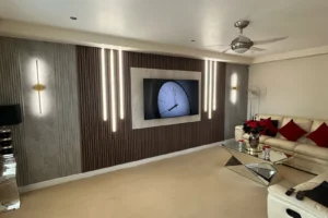 custom media wall