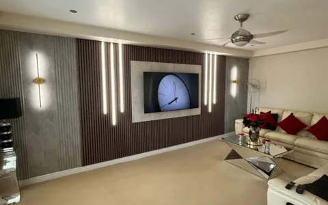custom media wall