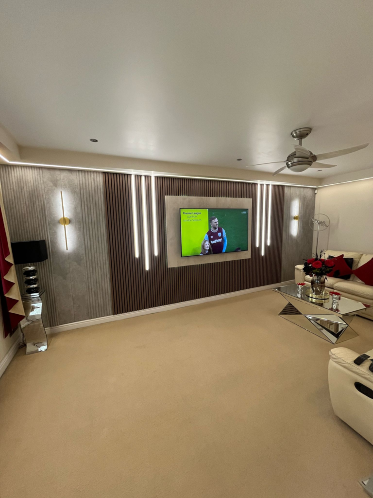 custom media wall Sheffield